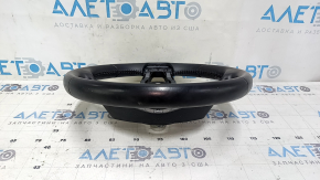 Naked steering wheel Mazda CX-5 20-25 black leather, without heating, with overlay, worn
