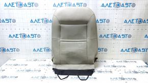 Ford C-max MK2 13-18 passenger seat back upholstery, beige leather, heated, wire cut