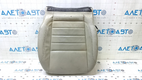 Ford C-max MK2 13-18 passenger seat cushion upholstery, beige leather, heated, dry-cleanable