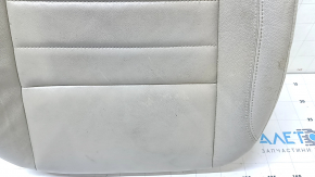 Ford C-max MK2 13-18 passenger seat cushion upholstery, beige leather, heated, dry-cleanable