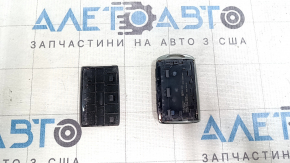 Mazda CX-5 20-24 keyless entry key, 4 buttons, type 2, scratches, worn, chrome chipped