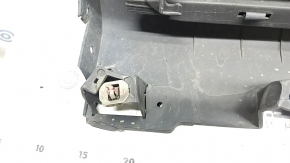 The left side sill of a Lincoln MKC 15-19 is dented, scuffed, scratched, has damaged fasteners, and is torn.