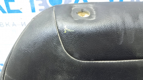 Ford Fusion mk5 13-16 passenger seat back upholstery, black leather, heated, wrinkled, needs cleaning