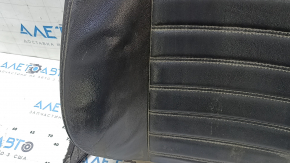 Ford Fusion mk5 13-16 passenger seat back upholstery, black leather, heated, wrinkled, needs cleaning