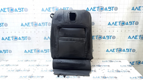 Ford Mustang mk6 15-23 driver's seat back upholstery, black leather, wrinkled