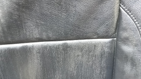 Ford Mustang mk6 15-23 driver's seat back upholstery, black leather, wrinkled