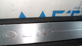 Lincoln MKC 15-19 front right door sill plate, black, non-illuminated, scratches