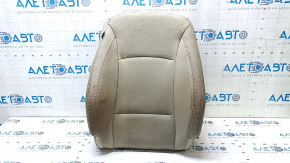 Kia Optima 11-15 passenger seat back upholstery, beige leather, perforated, dry-cleanable