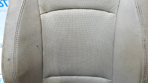 Kia Optima 11-15 passenger seat back upholstery, beige leather, perforated, dry-cleanable