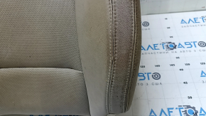 Kia Optima 11-15 passenger seat back upholstery, beige leather, perforated, dry-cleanable