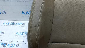 Kia Optima 11-15 passenger seat back upholstery, beige leather, perforated, dry-cleanable
