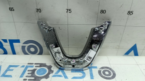 Lincoln MKC 15-19 steering wheel cover, matte gray, with chrome molding, scratches