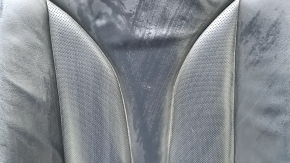 Lincoln MKC 15-16 passenger seat back upholstery, black leather, perforated, heated, wrinkled, needs cleaning