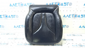 Lincoln MKC 15-15 passenger seat cushion upholstery, black leather, perforated, heated, wrinkled