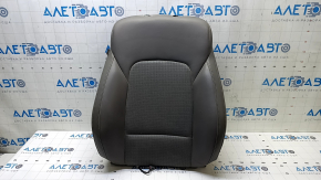 Hyundai Santa FE Sport 13-18 passenger seat back upholstery, gray leather, with sensor