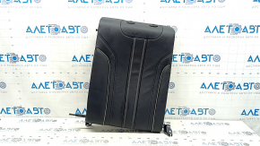 Rear seat backrest, 2nd row, left, BMW 5 G30 17-23, Dakota leather, black, heated, Sport line, wrinkled