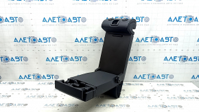 Rear seat backrest center BMW 5 G30 17-23 Dakota leather, black, Sport line, wrinkled
