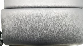 Rear seat backrest center BMW 5 G30 17-23 Dakota leather, black, Sport line, wrinkled