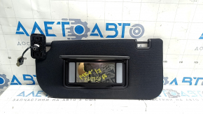Left visor for Lincoln MKC 19-19, black, with backlight, without hook