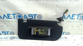 Right visor for Lincoln MKC 19-19, black, with backlight, without hook