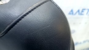 Jeep Renegade 15-18 passenger seat back upholstery, black leather, scratches, tear