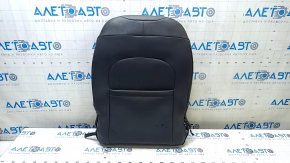 Jeep Renegade 15-18 passenger seat back upholstery, black leather, scratches, tear