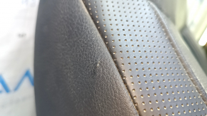Jeep Renegade 15-18 passenger seat back upholstery, black leather, scratches, tear