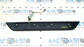 Outer front right door sill trim for BMW 5 Series G30 17-20 Sport Line, with backlight, corrosion, peeling trim, scratches