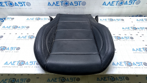 Ford Mustang mk6 15-23 passenger seat cushion trim, black leather
