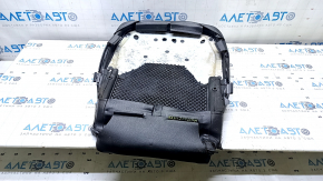 Ford Mustang mk6 15-23 passenger seat cushion trim, black leather