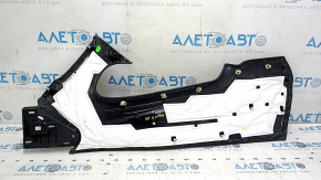 Lincoln MKC 15-19 center console trim, right side, black leather, scratches