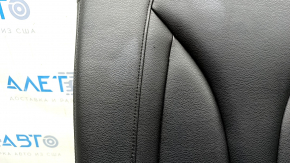 Right rear seat back, 2nd row, Lincoln MKC 15-19, black leather, wrinkled, needs cleaning, scratches on plastic