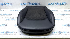 Lower passenger seat cushion trim for Jeep Compass 17-21, black leather combination