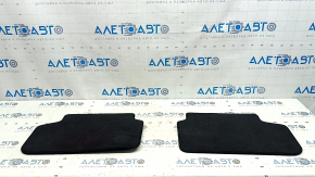 Set of floor mats for BMW 5 G30 17-23, black cloth, for cleaning