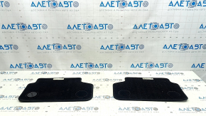 Set of floor mats for BMW 5 G30 17-23, black cloth, for cleaning