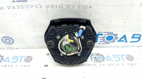 Airbag in the driver's steering wheel of a BMW 5 G30 17-23, black, leather, corrosion on the emblem, scratches