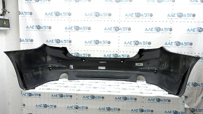 Bare rear bumper for BMW 5 G30 17-20 with parking sensors, black, scratches