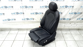 BMW 5 G30 17-20 driver's seat with airbag, electric, heated, Dakota leather, black, Sport, with headrest, worn, needs cleaning