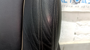 BMW 5 G30 17-20 driver's seat with airbag, electric, heated, Dakota leather, black, Sport, with headrest, worn, needs cleaning