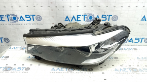 BMW 5 G30 17-20 LED Corona Rings S524A Left Front Headlight Assembly with Mounting, Polishable