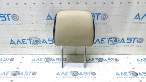 Chevrolet Volt 11-15 passenger seat headrest, beige and black leather, ready to clean
