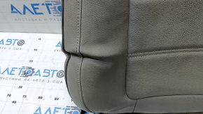 VW Passat b8 16-19 USA passenger seat back upholstery, gray leather, perforated, heated, wrinkled