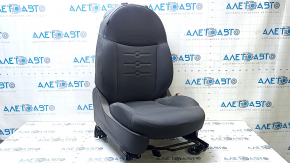 Passenger seat Fiat 500 12-13 with airbag, mechanical, leather-cloth black-gray, for cleaning