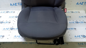 Passenger seat Fiat 500 12-13 with airbag, mechanical, leather-cloth black-gray, for cleaning