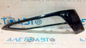 Fog light frame left BMW 5 G30 17-20 black gloss