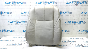 Toyota Avalon 13-18 passenger seat back upholstery, gray, heated, wrinkled, needs cleaning