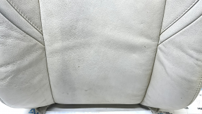 Toyota Avalon 13-18 passenger seat back upholstery, gray, heated, wrinkled, needs cleaning