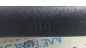 Door trim panel front left Lincoln MKC 17-19 leather black with gray insert, pressed on top