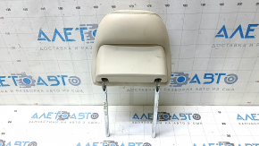 Lincoln MKX 2016-2018 passenger seat headrest, beige leather, scratches, dents, needs cleaning