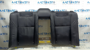 The back of the rear row of seats of Toyota Avalon 13-15 is black leather,